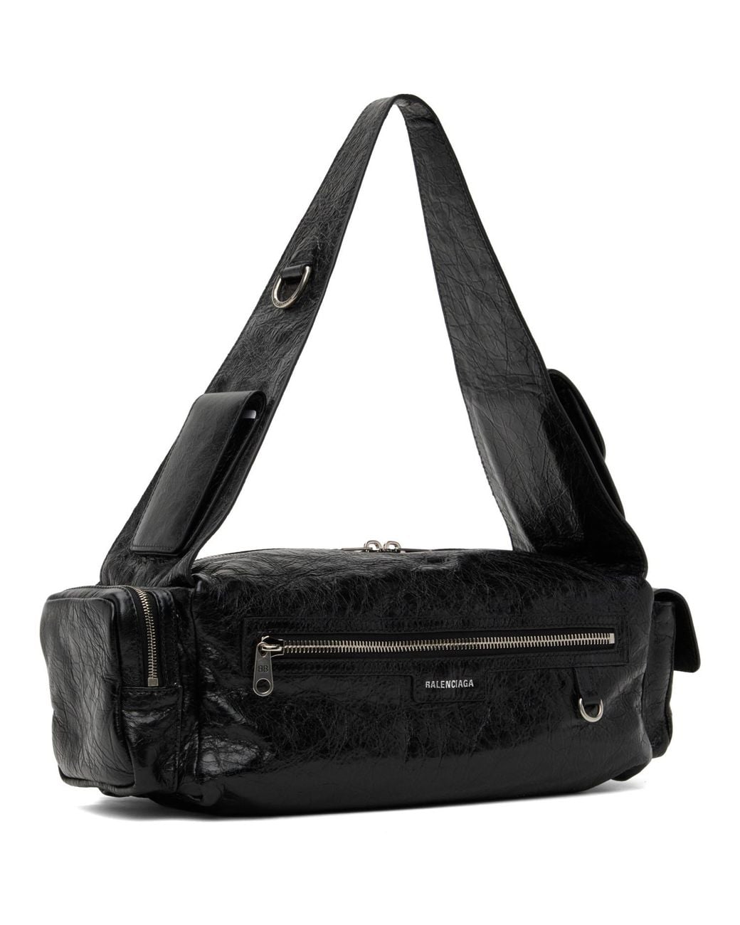 Balenciaga Black Superbusy Small Sling Bag for men
