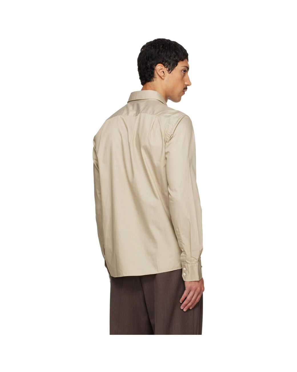 Boss Natural Spread Collar Casual-Fit Cotton Shirt for men