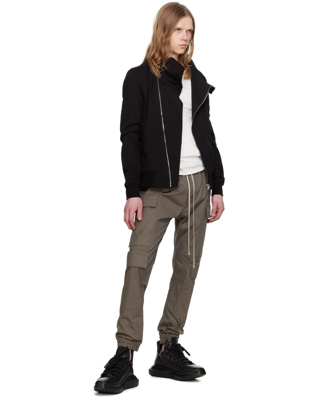 Rick Owens ブラック Hollywood Geth Runner スニーカー メンズ Rick Owens: ブラック Hollywood Geth Runner スニーカー