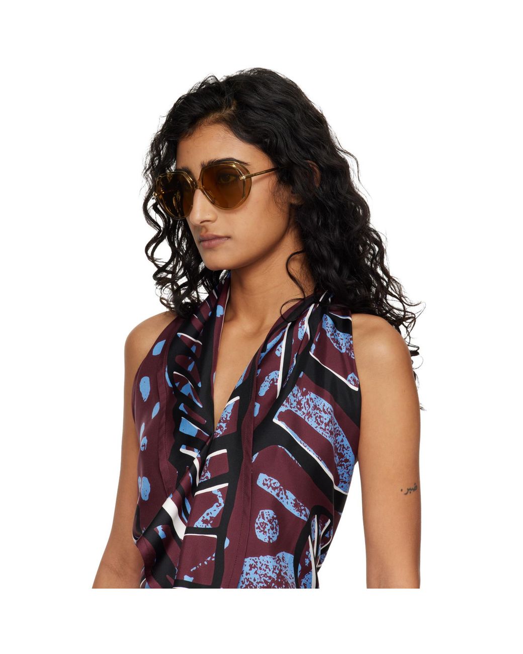 Bottega Veneta Black Drop Squared Sunglasses