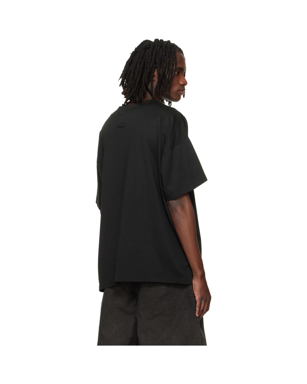 Fear Of God Black Clean Neck Tee for men