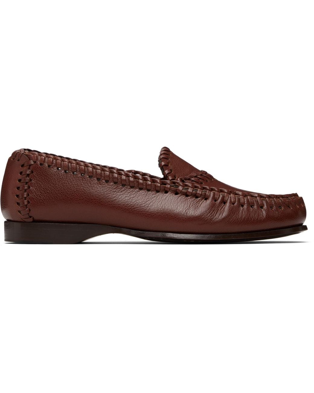 Hereu Brown Sastre Supple Shiny Loafers