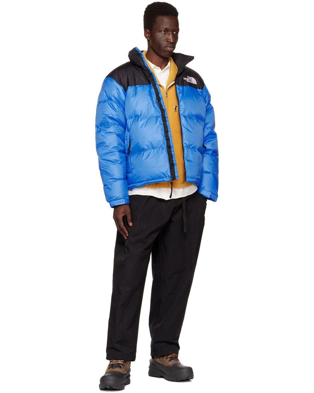 The North Face Blue & Black 1996 Retro Nuptse Down Jacket The North Face Blue & Black 1996 Retro Nuptse Down Jacket