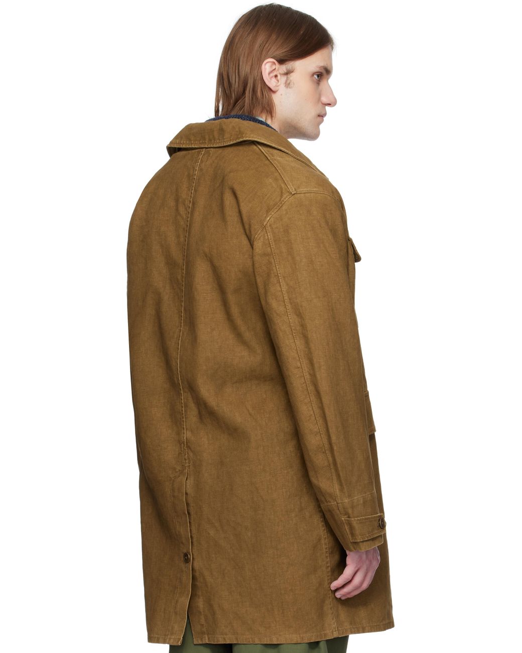 rrl-VINTAGE-BROWN-Bonded-Linen