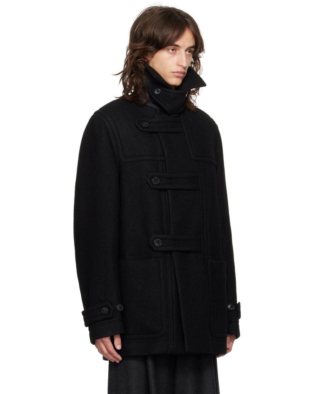 専用　DRIES VAN NOTEN ブラック ダッフルコート M dries-van-noten-900-BLACK-