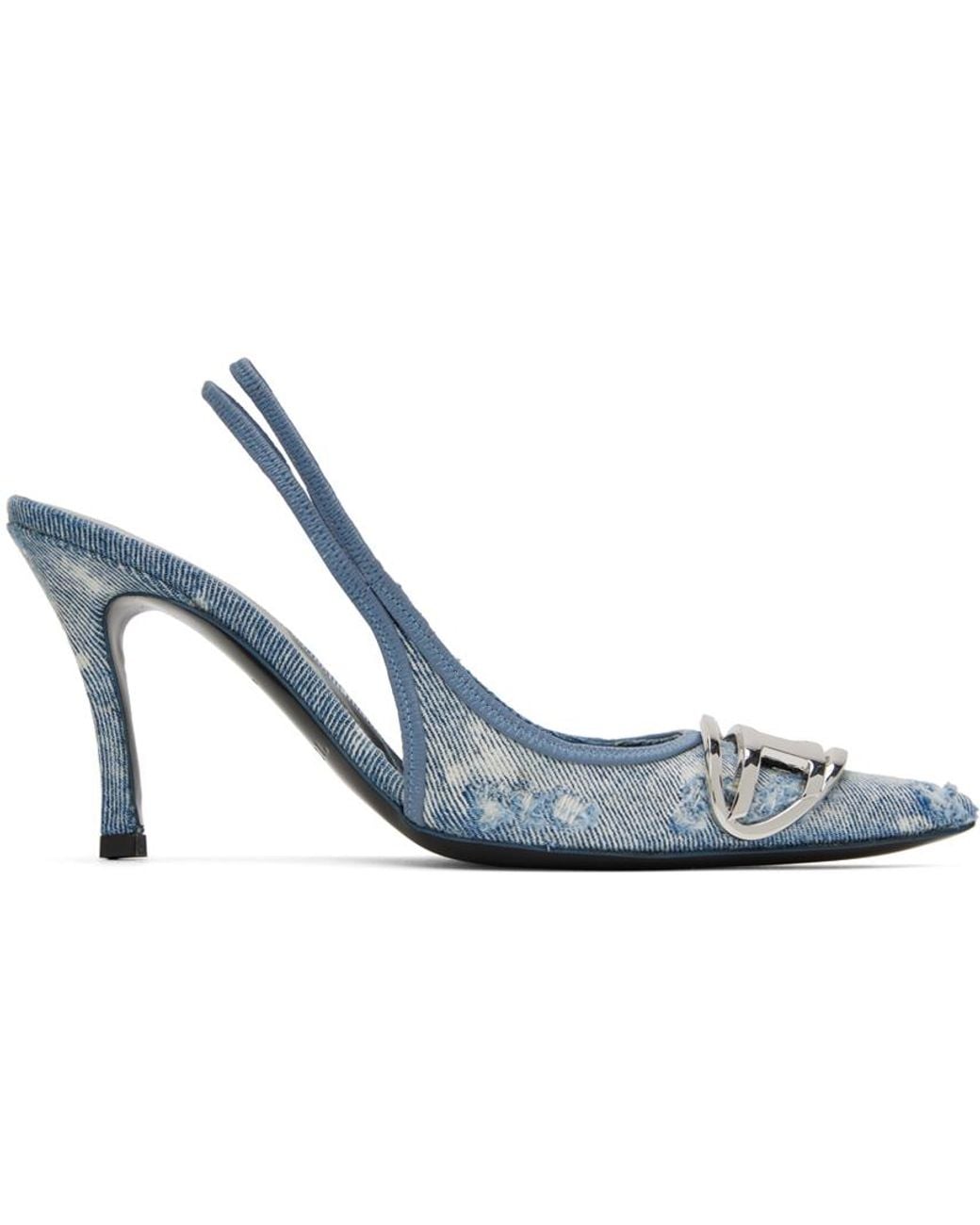 DIESEL Blue Venus Heels in Black | Lyst Australia