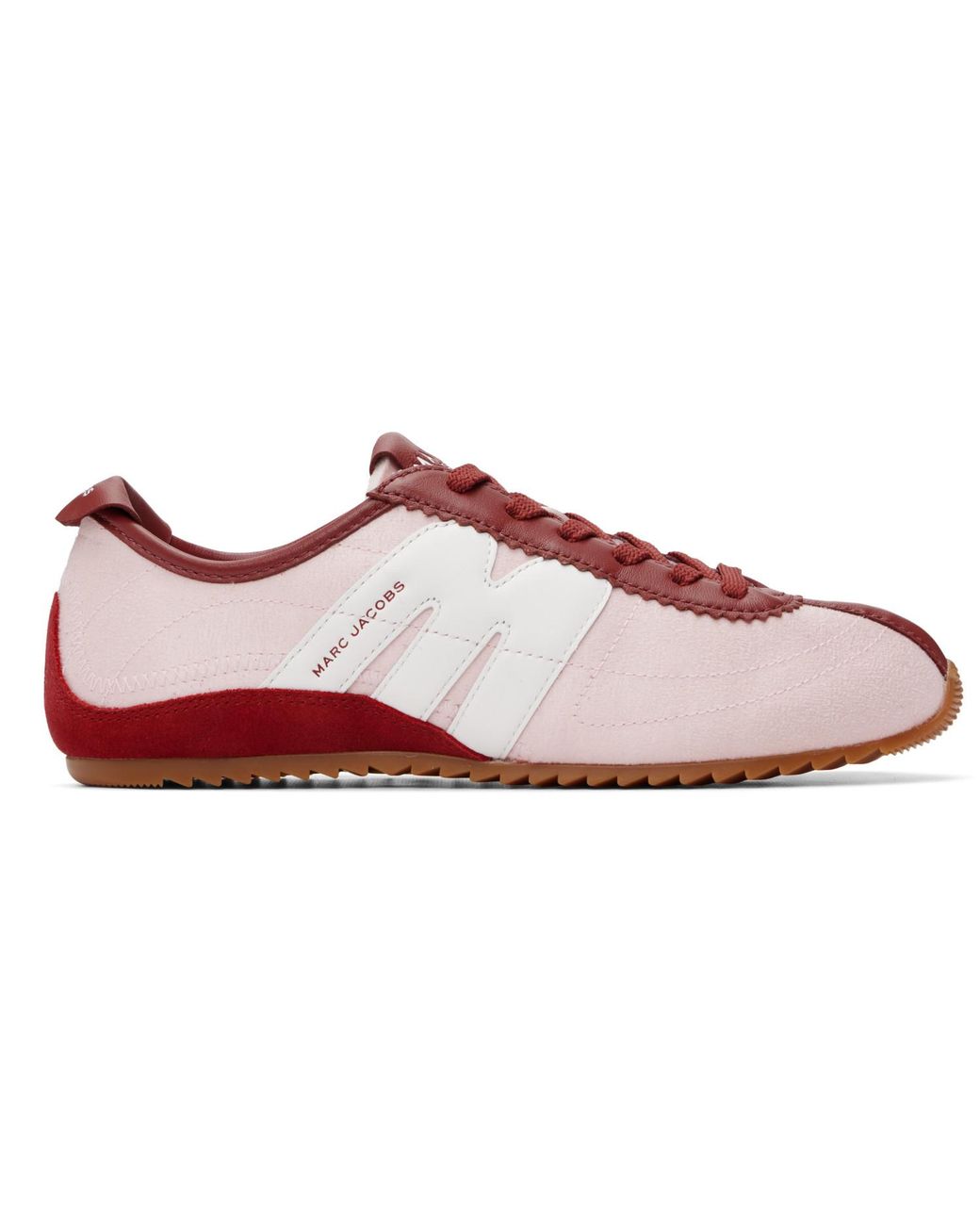 Marc Jacobs Pink 'The Brushed Satin 400 Bleecker Runner' Sneakers