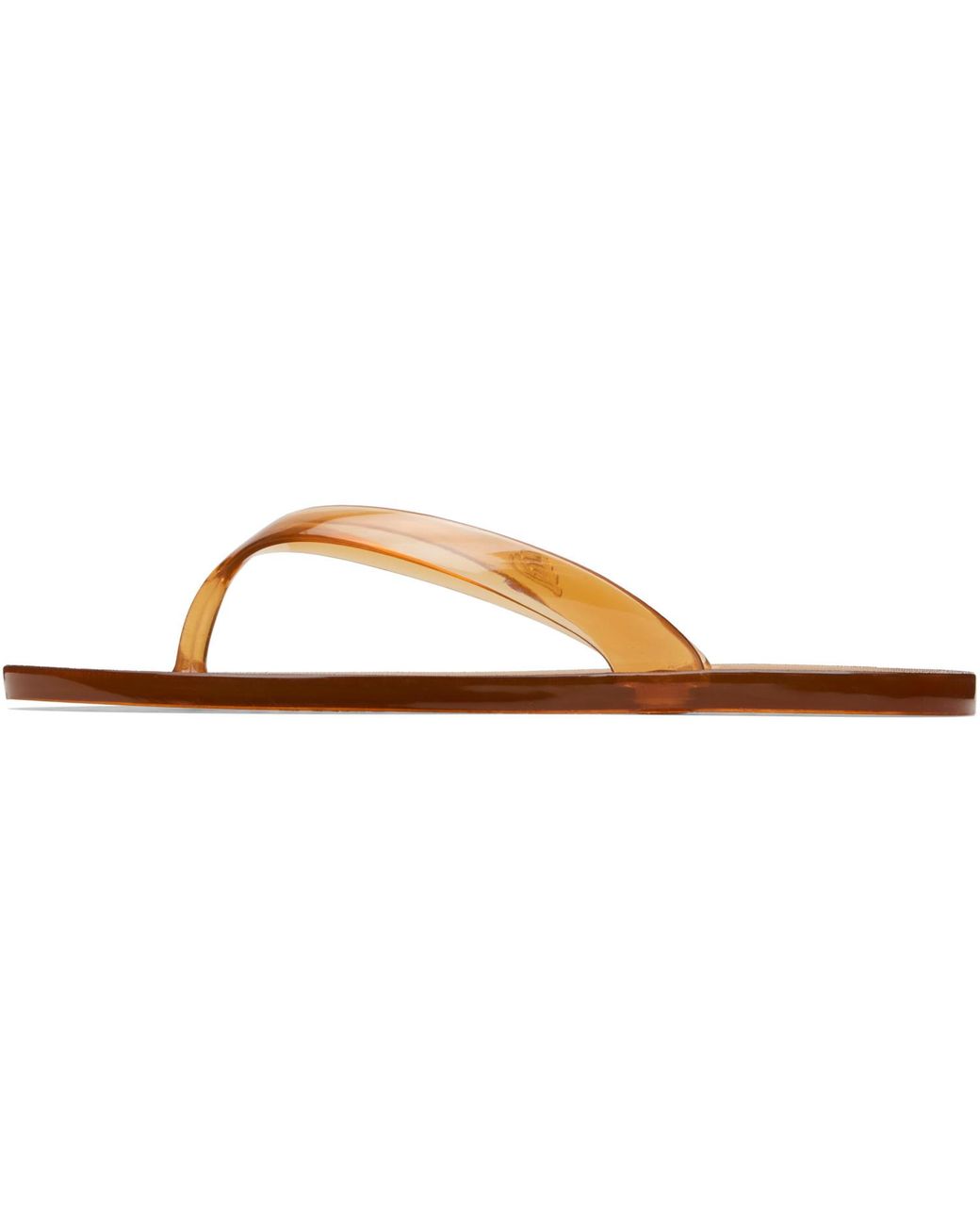 Ancient Greek Sandals Brown Tan Jelly Flip-Flops