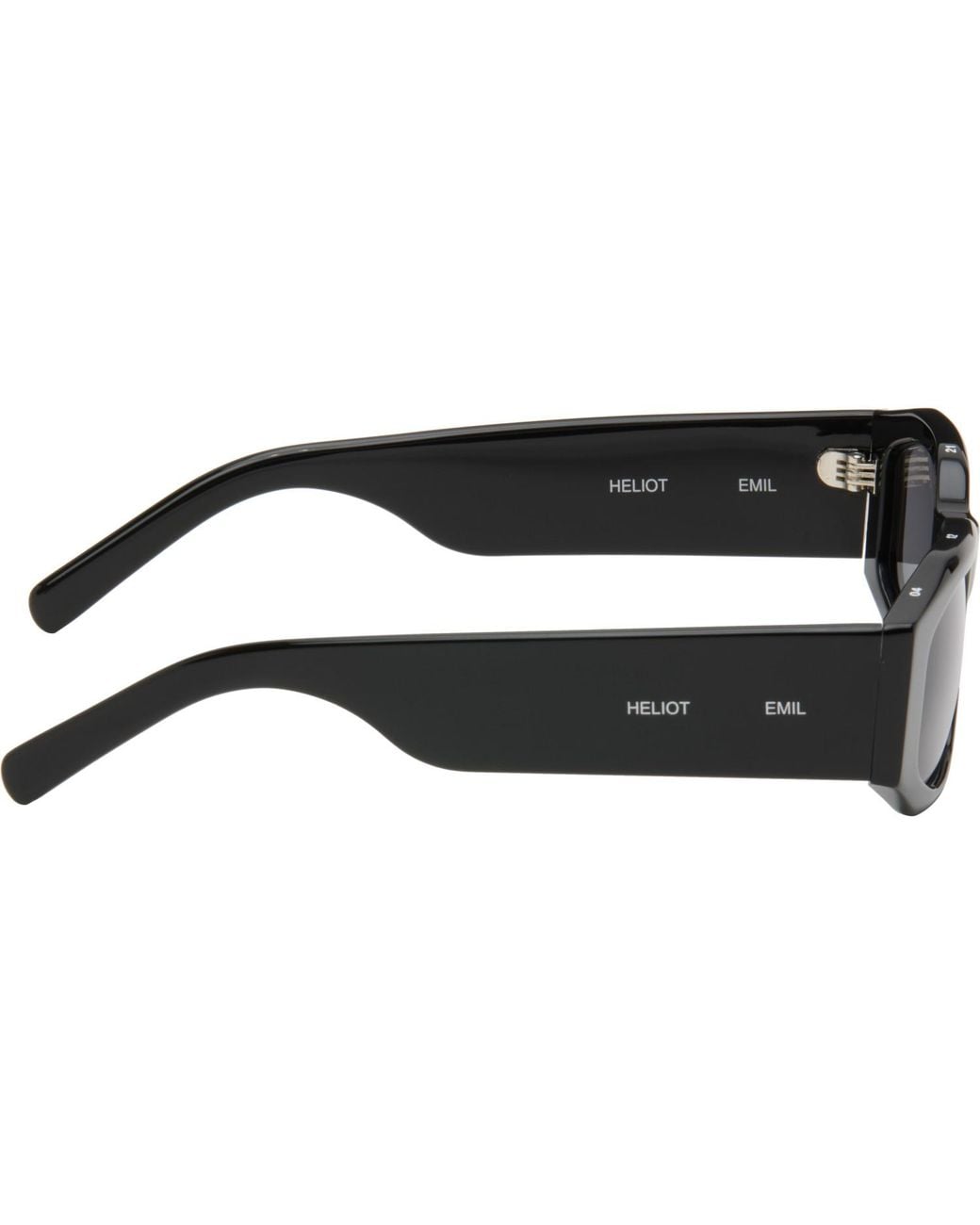 HELIOT EMIL Black Regolith Sunglasses for men