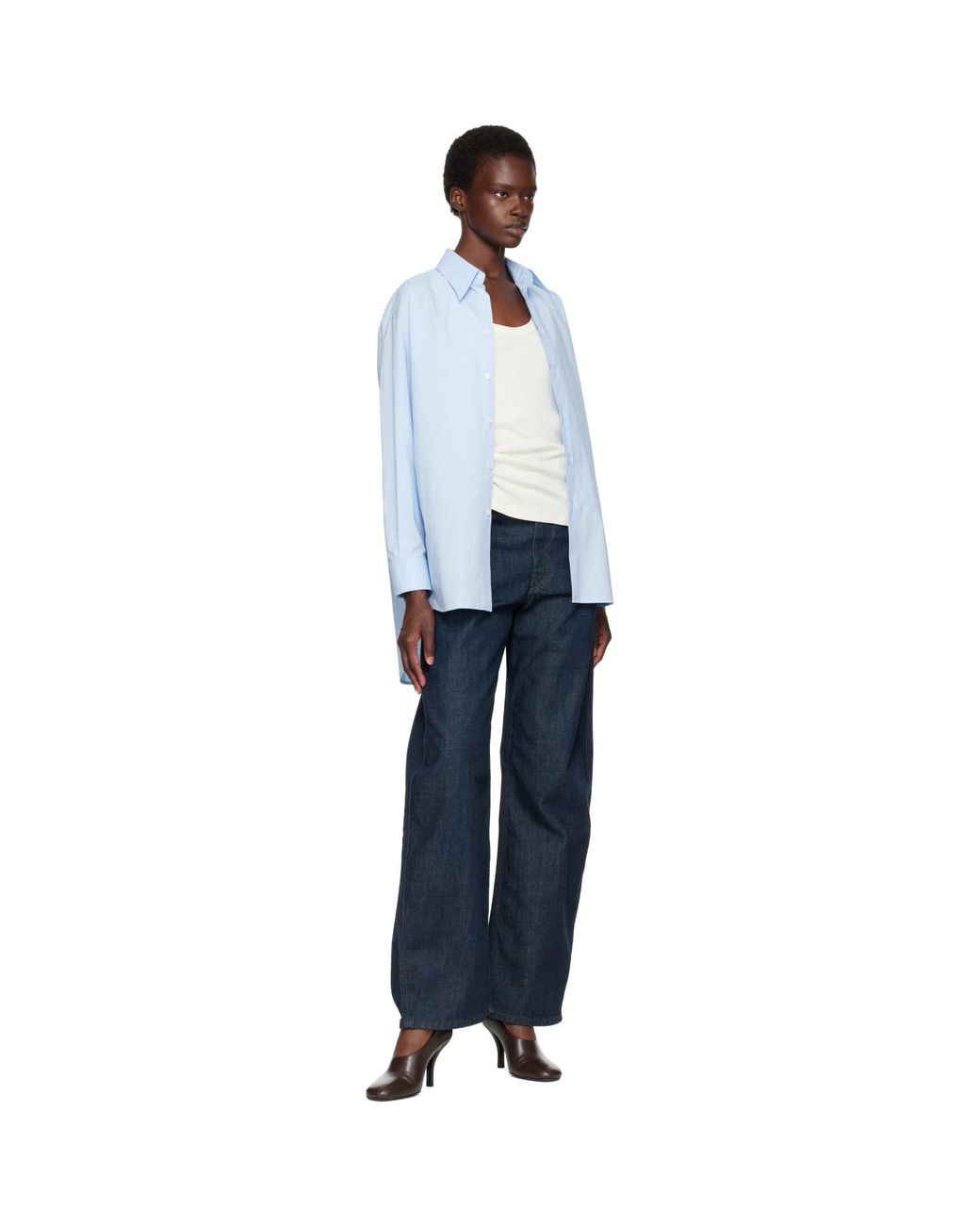 MM6 by Maison Margiela Blue Poplin Shirt
