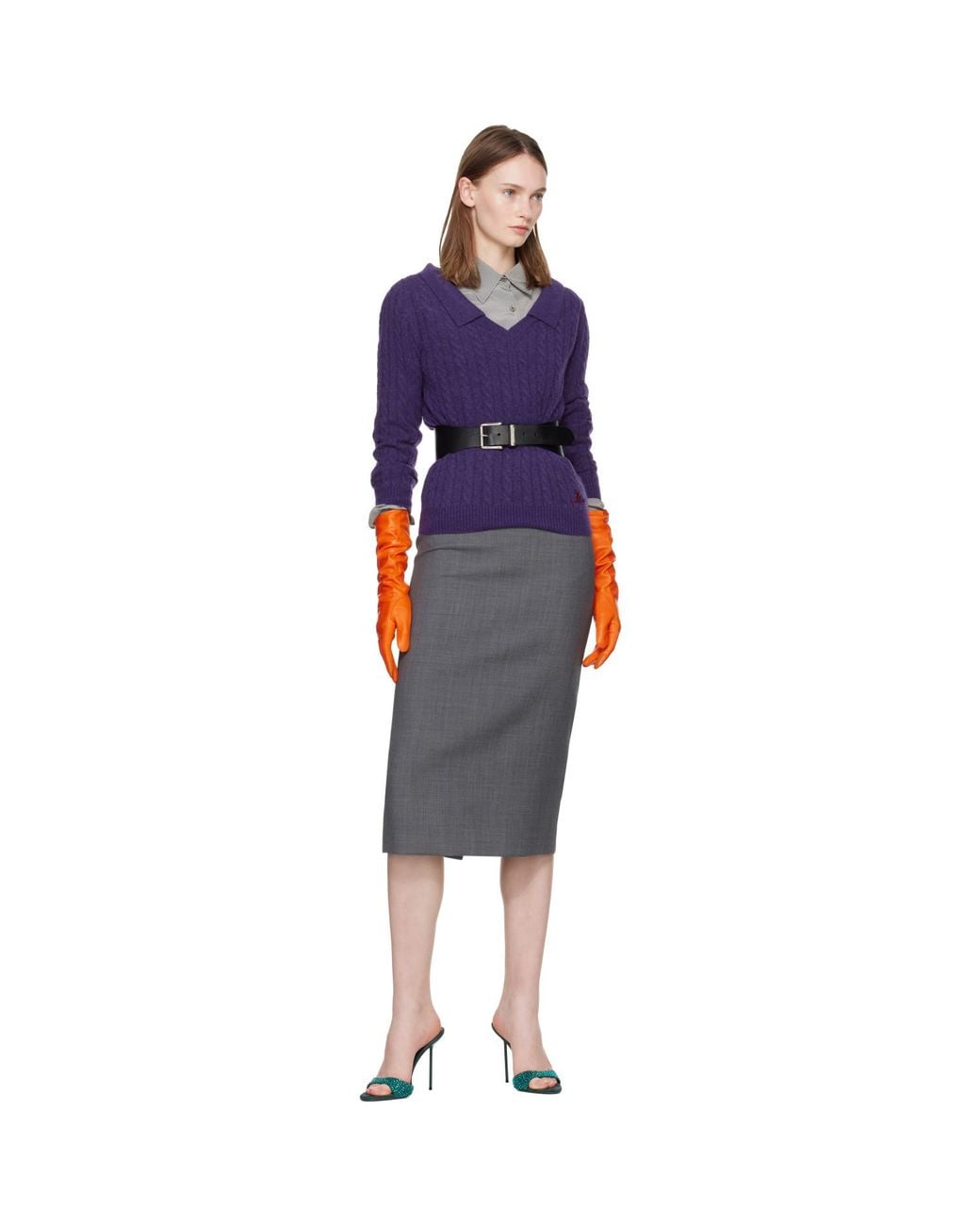 Handsome Stockholm Orange Essentials Long Gloves