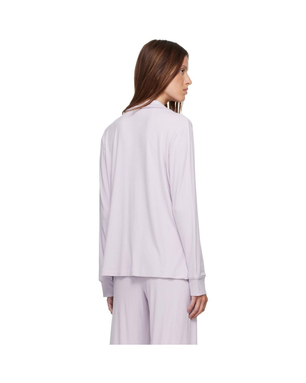 Skims Purple Soft Lounge Sleep Pyjama Set