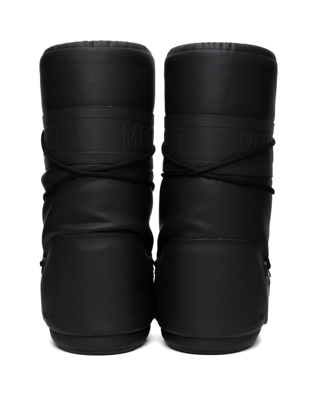 Moon Boot Black Icon Rubber Boots for men