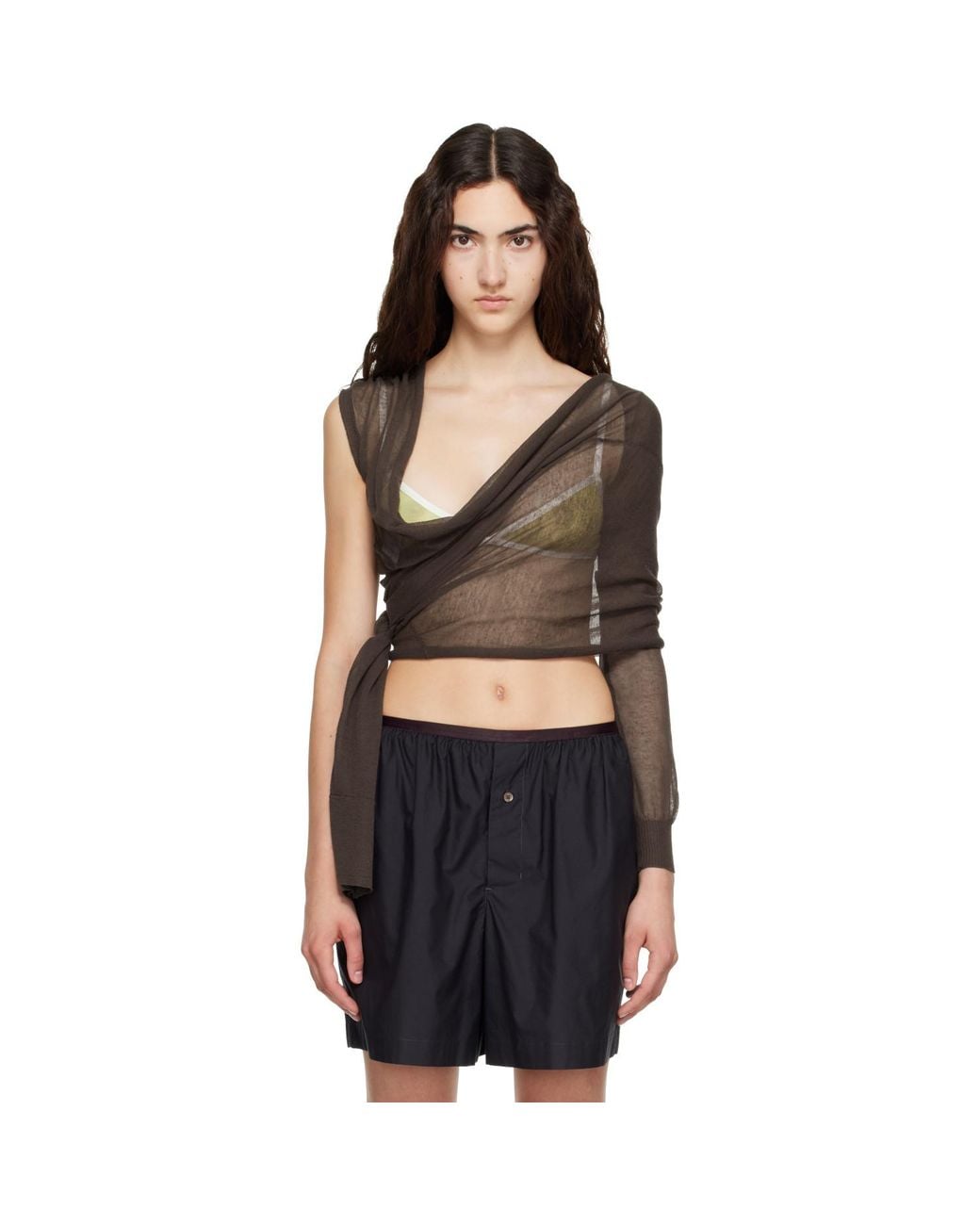 Paloma Wool Black Samira Wrap Cardigan