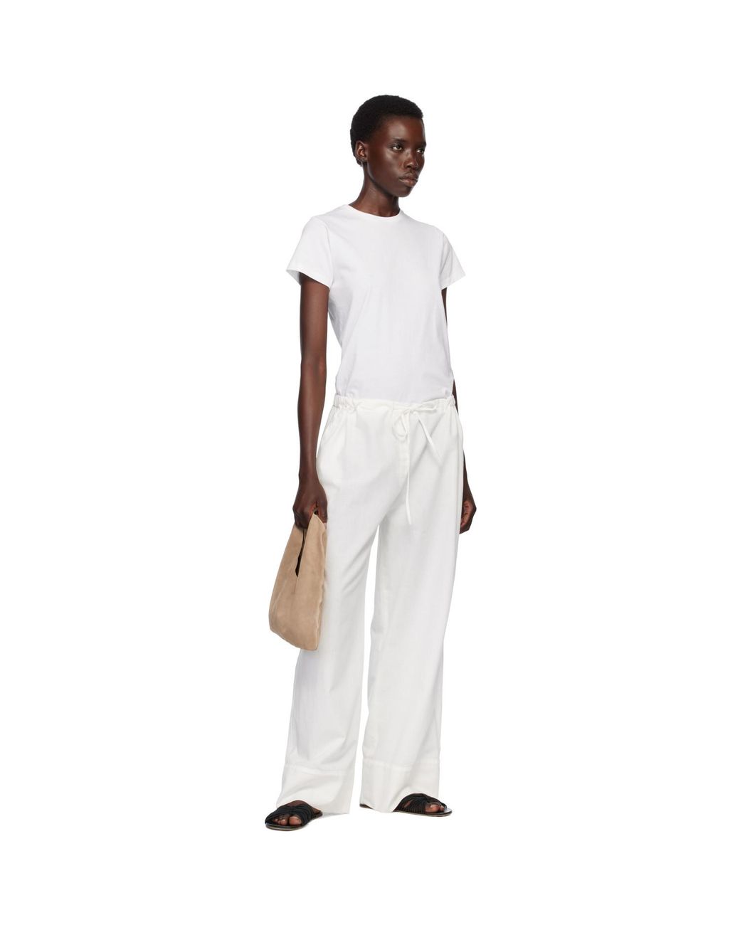 The Row Natural Small Bindle Tote