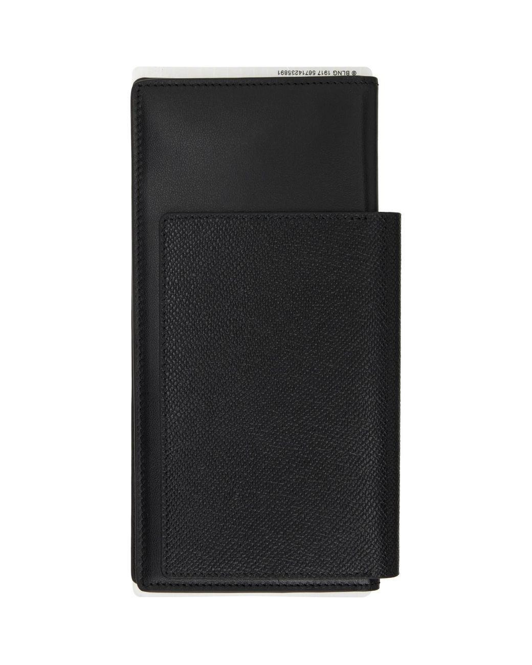 Balenciaga Black Passport Long 1 Ticket Wallet for men