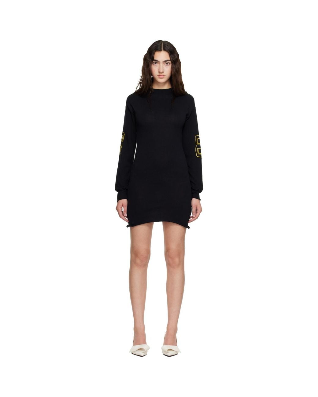 OTTOLINGER Black Jacquard Team Minidress