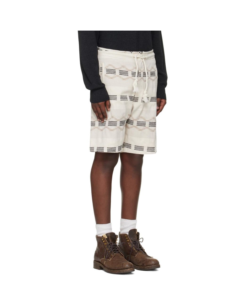 Isabel Marant Black Off- Deliann Shorts for men