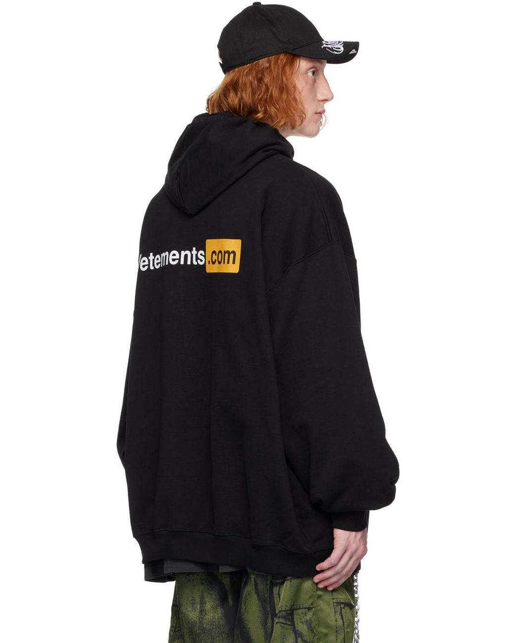 Vetements Xxx Logo Hoodie in Black for Men | Lyst