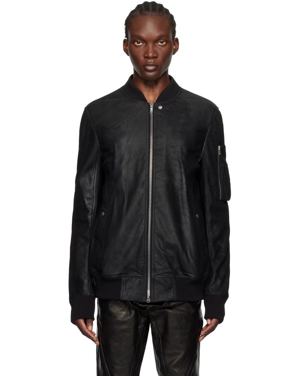 ジャケット・アウター Rick owens classic flight leather jacket 23886384_54106675_600.jpg
