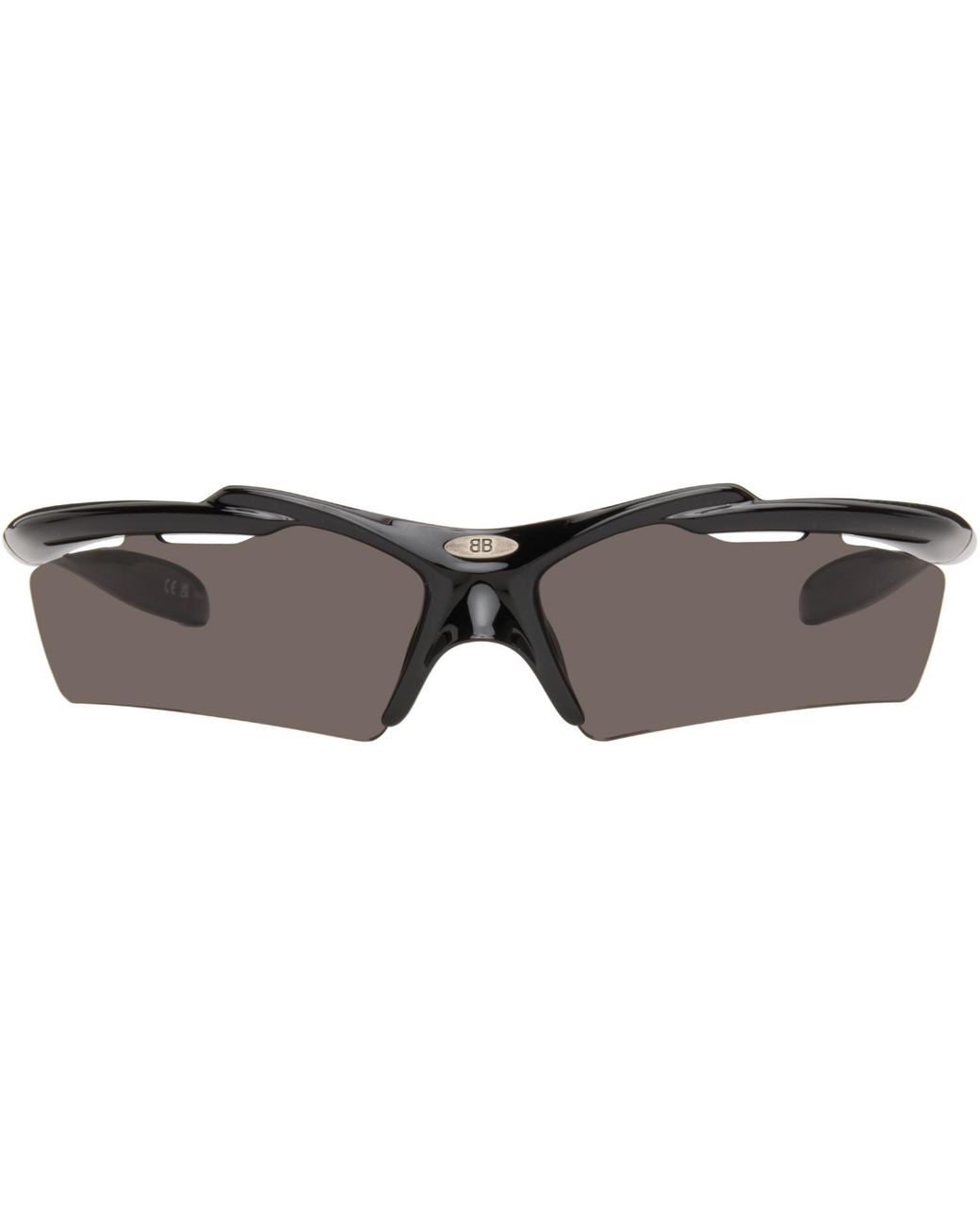 Balenciaga Black Turbo D-Frame Sunglasses for men