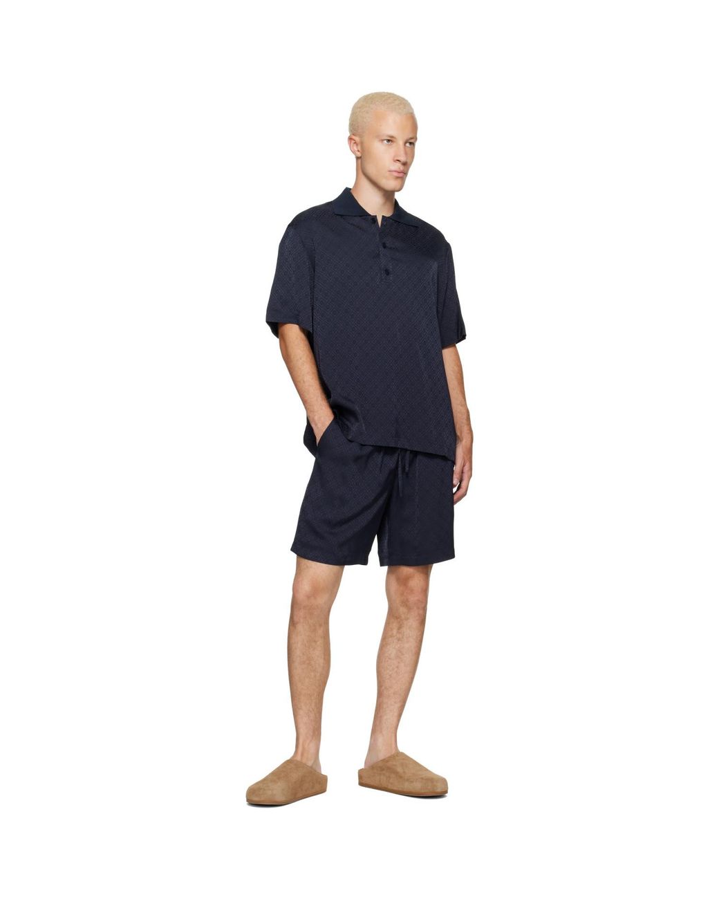 Studio Nicholson Brown Wearing Nabuk Clog Flats for men