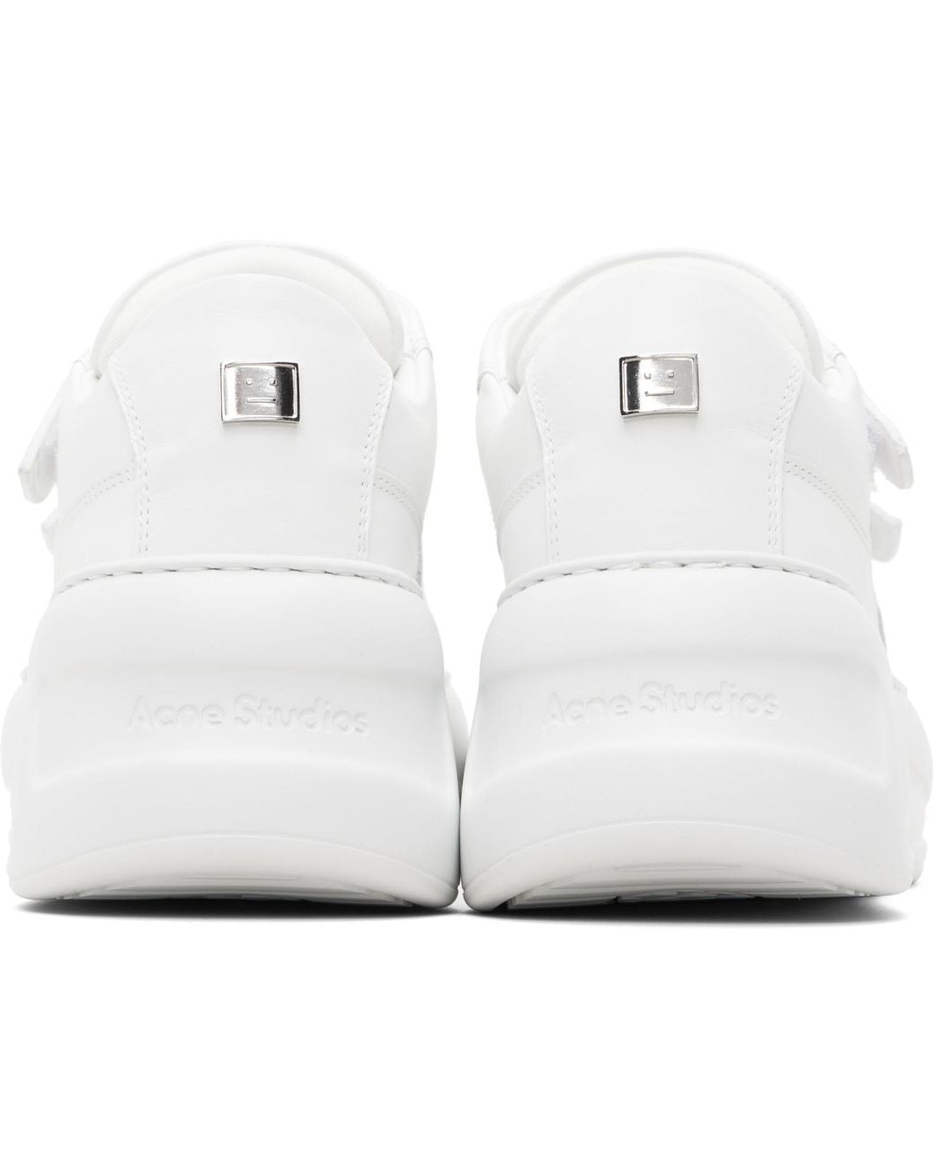 Acne Black Velcro Strap Platform Sneakers for men