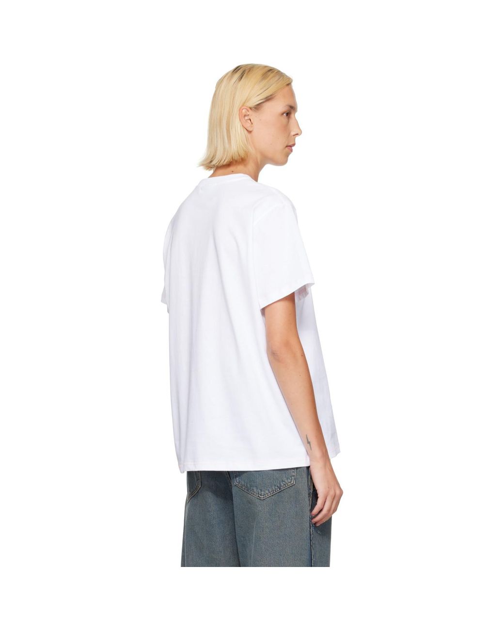 Ganni White Raspberry T-Shirt