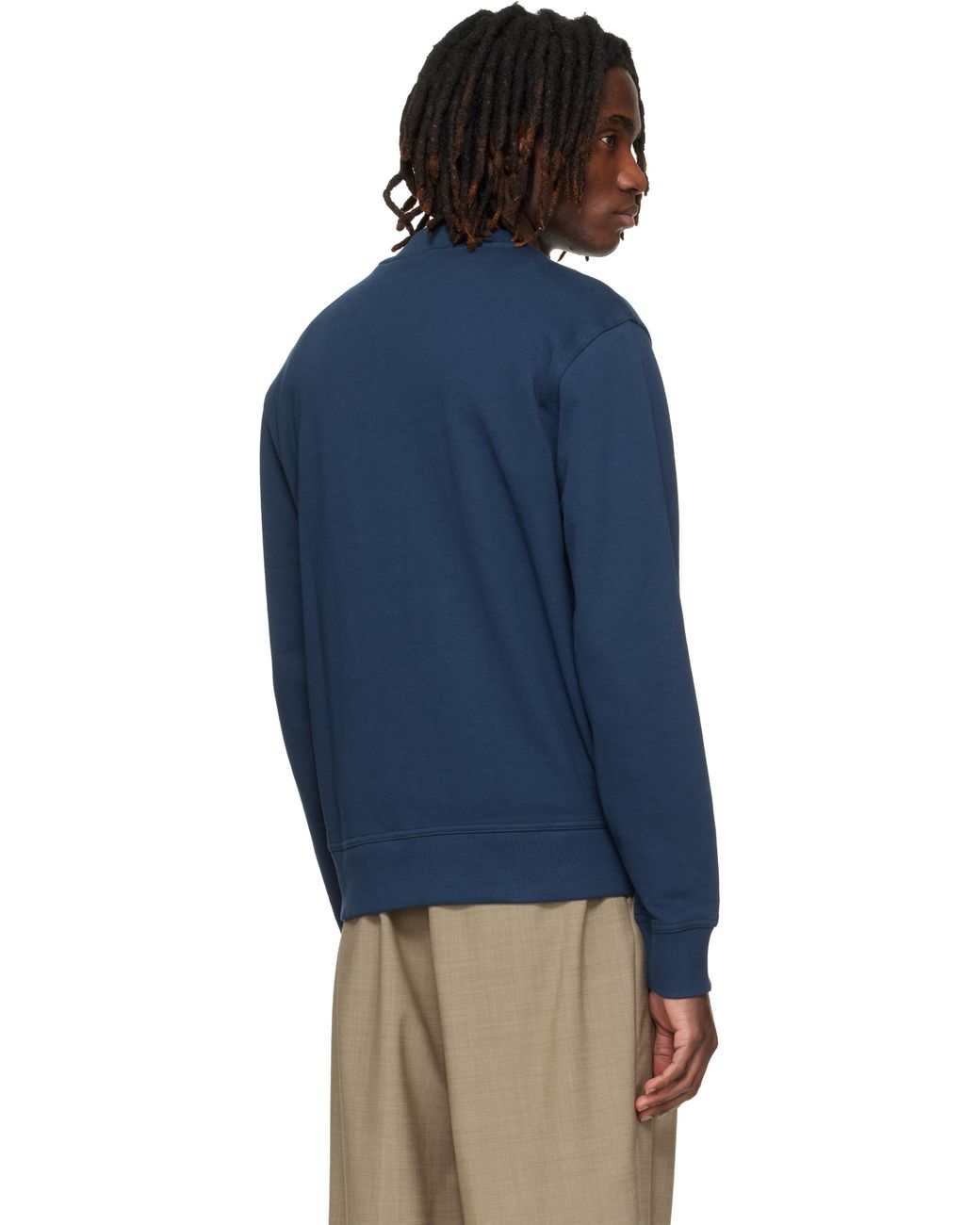 Boss Blue Chest Logo Sweatshirt for men