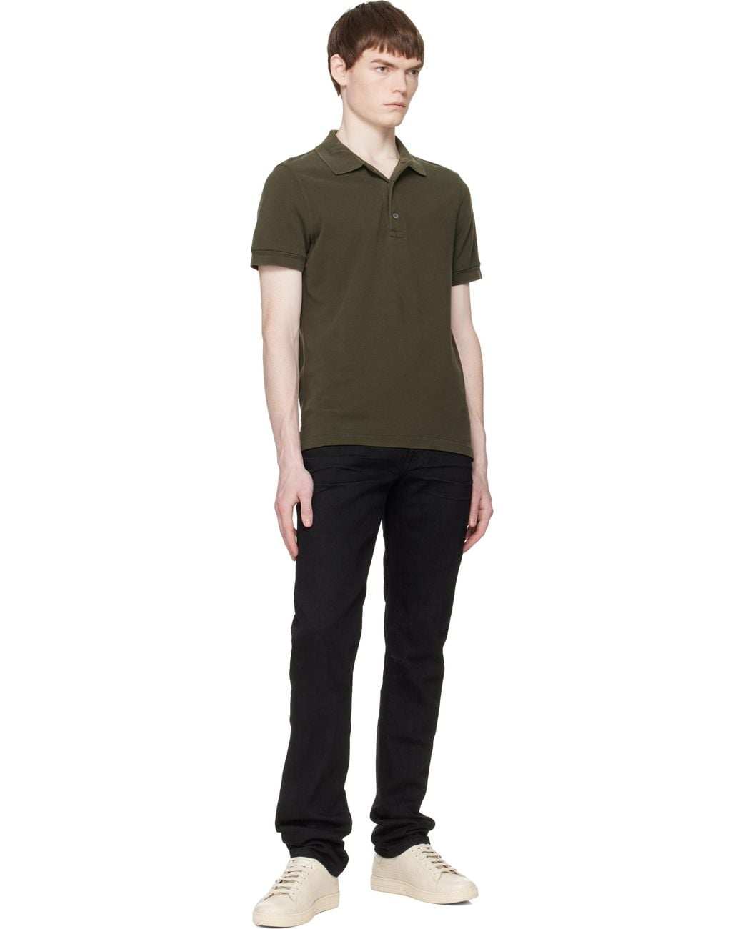 Tom Ford Black Off- Printed Alligator Warwick Sneakers for men