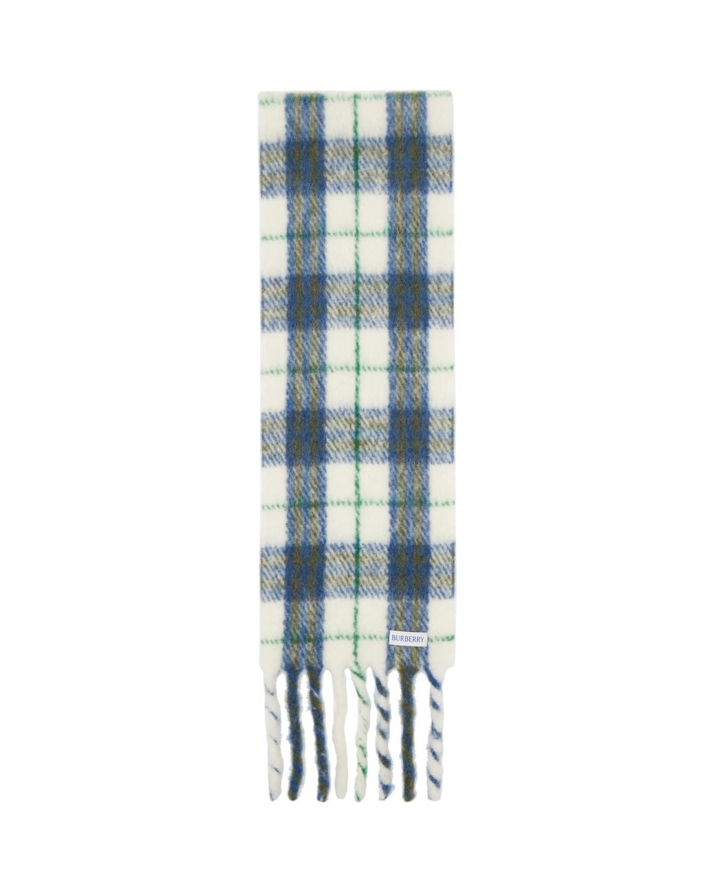 Burberry Blue Small Check Scarf