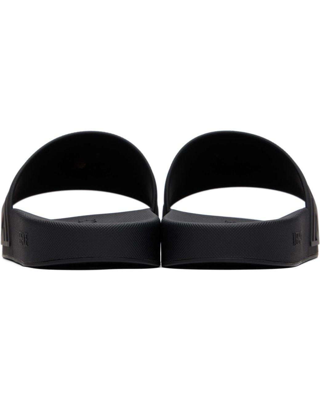 Versace Black 'La Medusa' Rubber Slides for men
