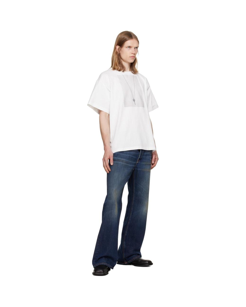 Nudie Jeans Blue Flare Glenn Jeans for men