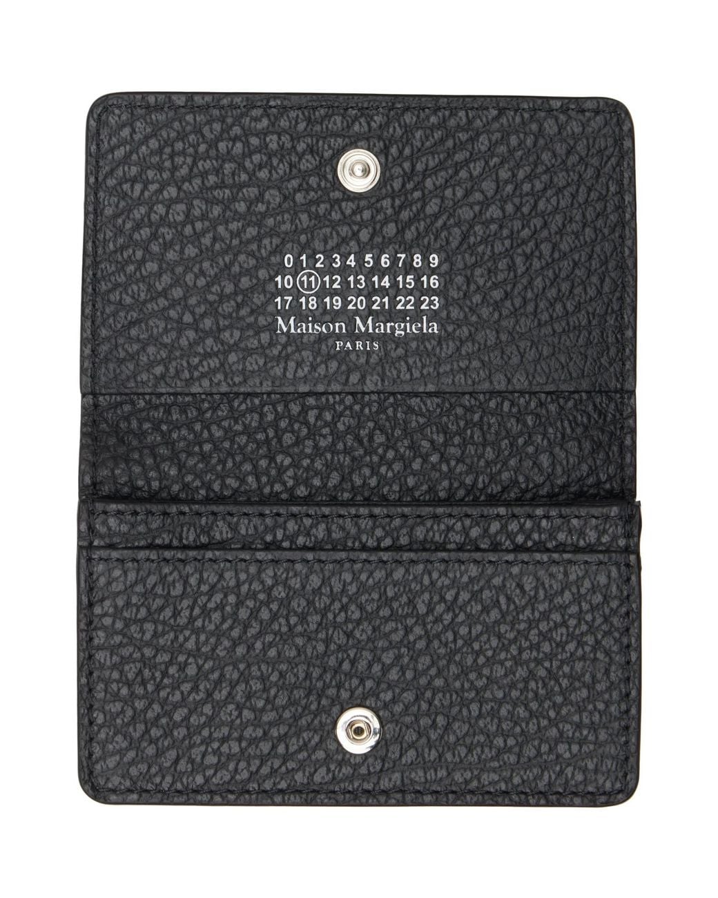 Maison Margiela Gray Four Stitches Card Holder for men