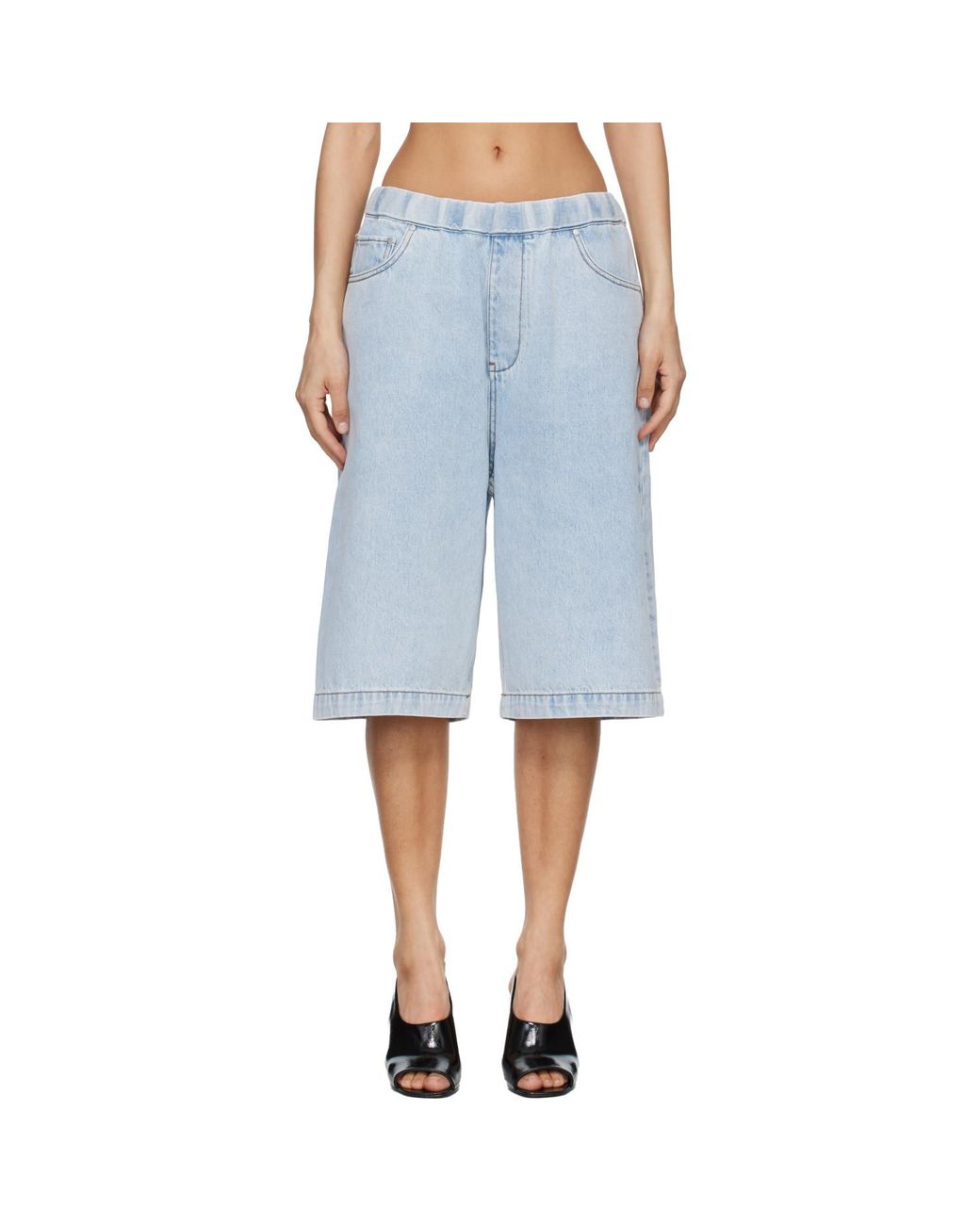 Entire studios Blue Spar Denim Shorts