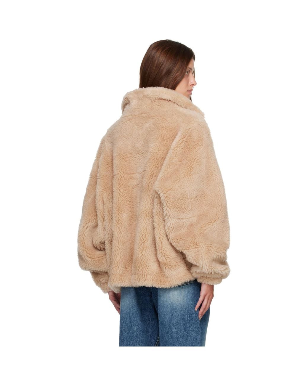 R2W Red Falco Oversized Wool Slik Jacket