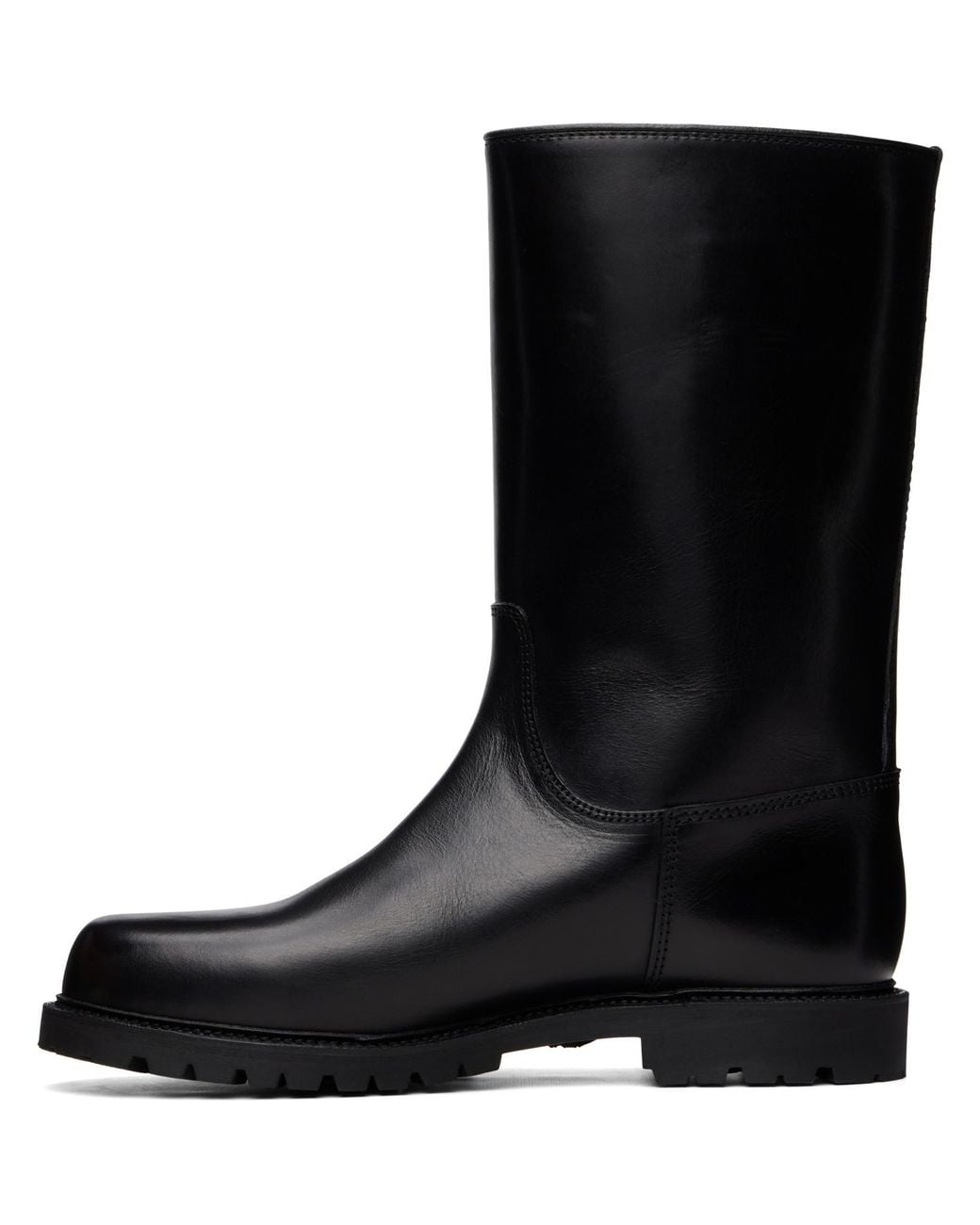 Rier Black Ludwig Reiter Edition Biker Boots for men