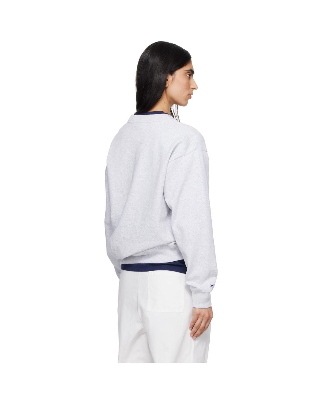 Sporty & Rich White '47 Edition Heritage Yankees Serif Sweatshirt