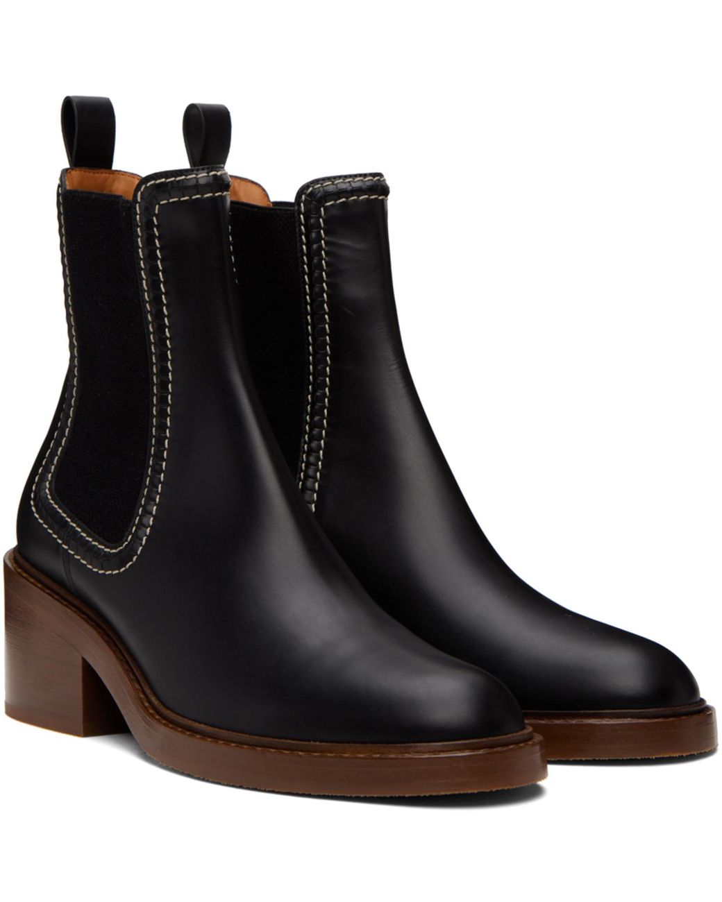 Chloé Black Mallo Boots