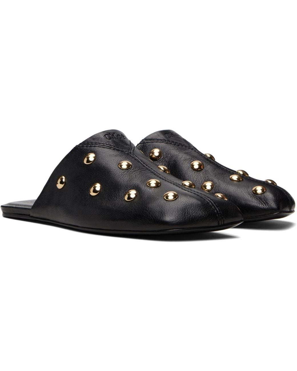 Chloé Black Rita Mule Loafers