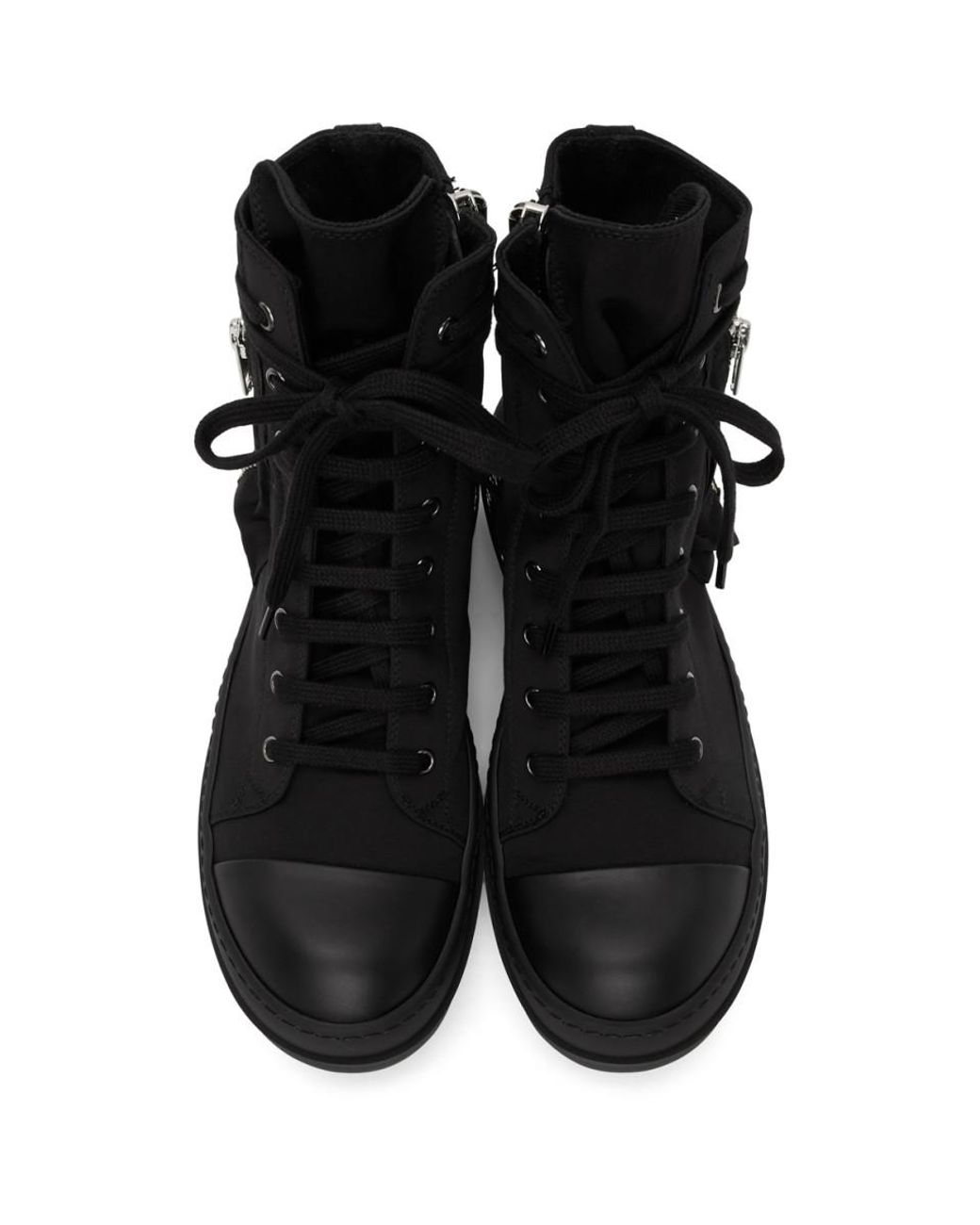 Rick Owens DRKSHDW Black Bauhaus Sneakers for Men | Lyst
