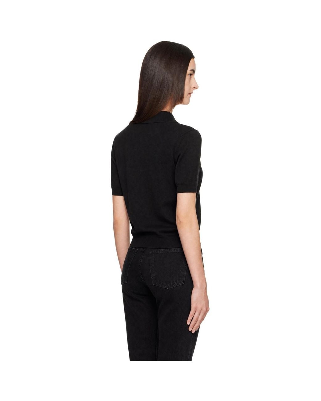 High Sport Black Court Polo