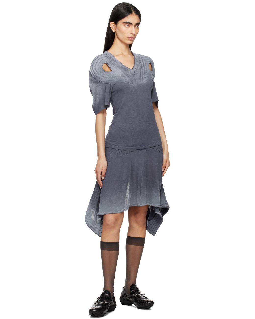 Kiko Kostadinov Celritatem Padded スカート Kiko Kostadinov Celritatem Padded Midi Skirt in Blue | Lyst Canada