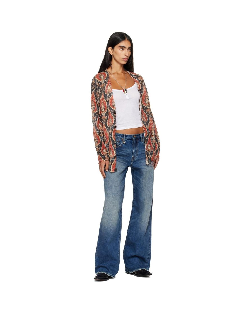 R13 Blue D'Arcy Loose Jeans