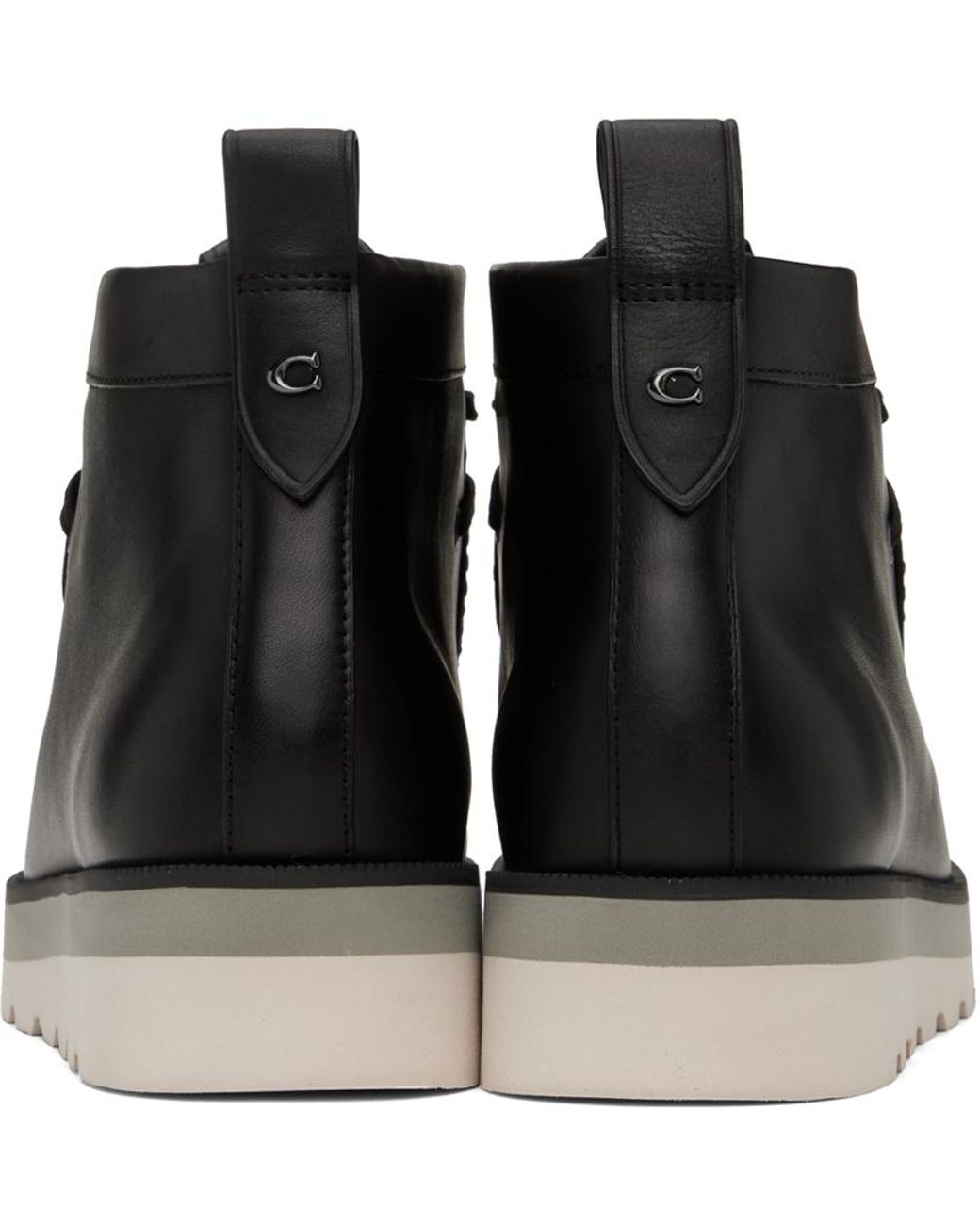 COACH Chukka Boots in Black for Men Lyst