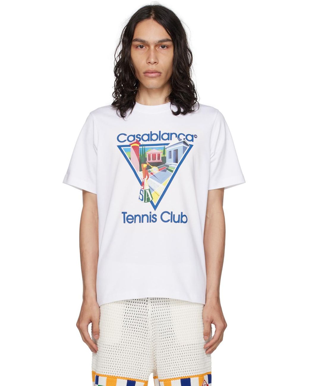 【CASABLANCA】 LOGO T-SHIRT Casablanca logo-print T-shirt | Green | FARFETCH CA