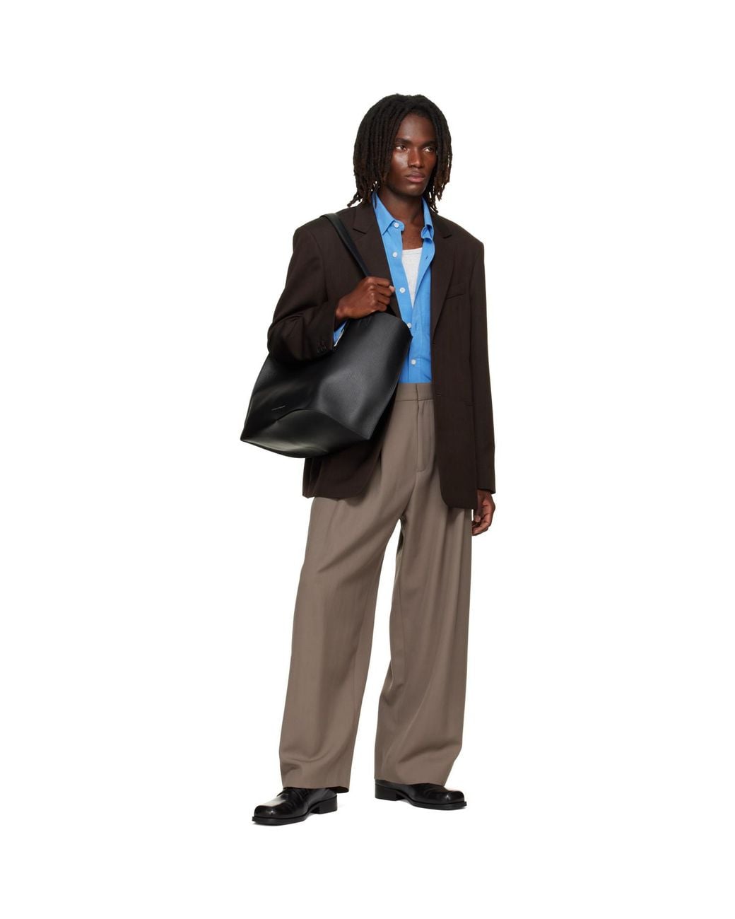 Studio Nicholson Black Roversi Wool Blazer for men