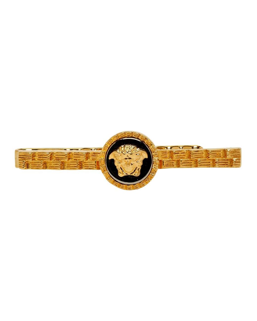 Versace Gold Medusa Tie Pin in Metallic for Men | Lyst