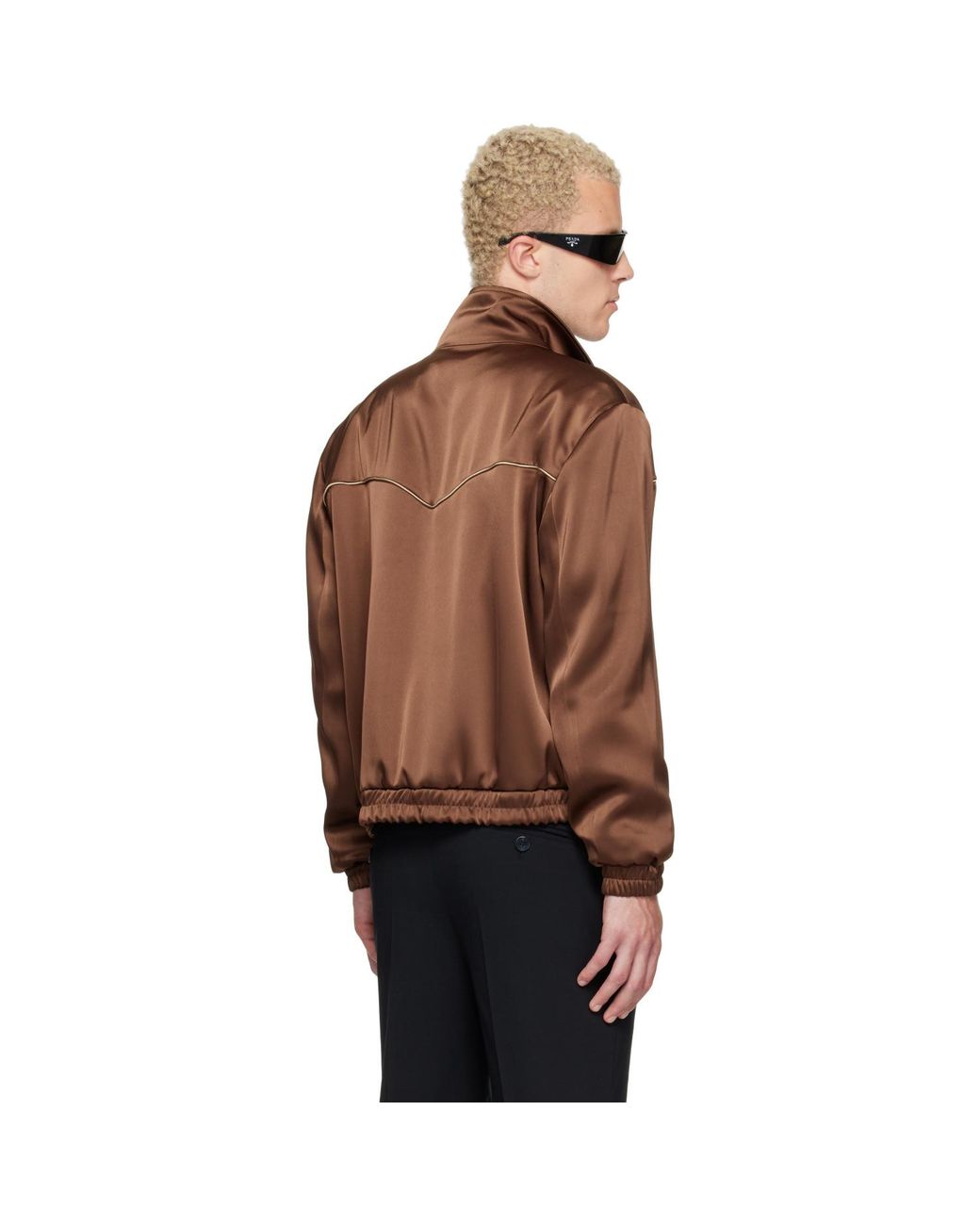 Ernest W. Baker Brown Ssense Exclusive Western Track Jacket for men