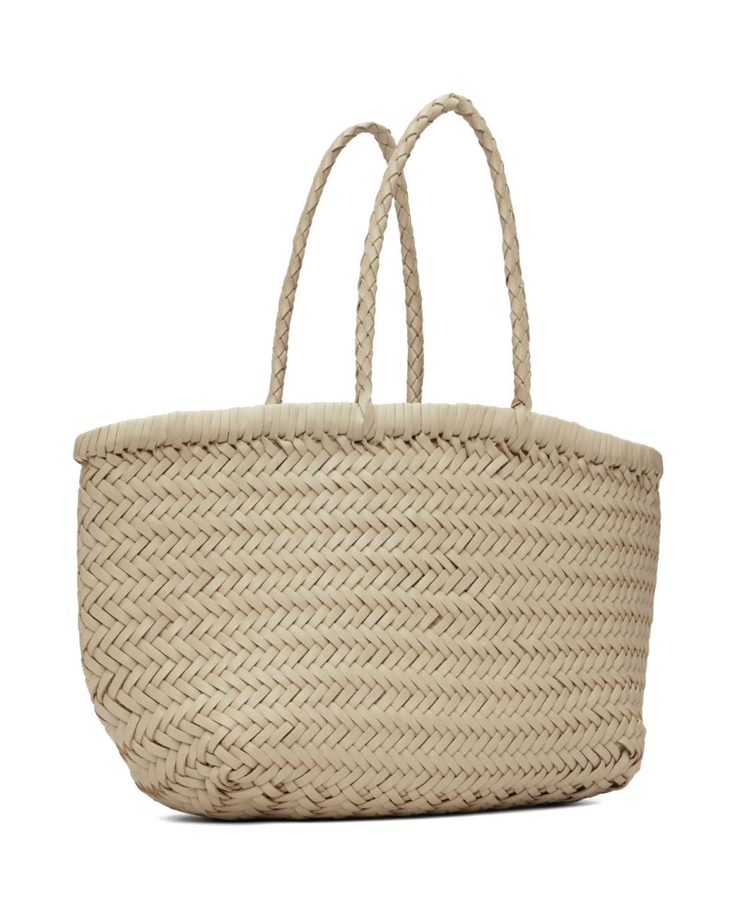 Dragon Diffusion Metallic Mini Flat Gora Basket Bag